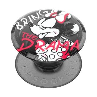 【PopSockets 泡泡騷】時尚手機氣囊伸縮支架 二代 可替換 美國 No.1(半透劇場米妮)