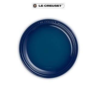 【Le Creuset】瓷器圓盤23cm(極光午夜藍)
