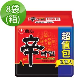 【農心泡麵】農心辛拉麵超值包600gx8袋/箱