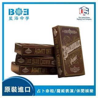 【藍海命學BOE】原裝THE BLUE CROWN撲克牌(Boardwalk 金色棧道)