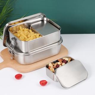【KOTI 日安生活】霧面304不鏽鋼多功能小尺寸便當內盒保鮮盒(零食盒寶寶輔食副食品分裝盒飯盒餐盒)