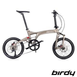 【Birdy】New BirdyⅢ Standard Disc 9SP 9速18吋碟煞前後避震折疊車/鳥車-平閃銀(9速鳥 三代鳥)