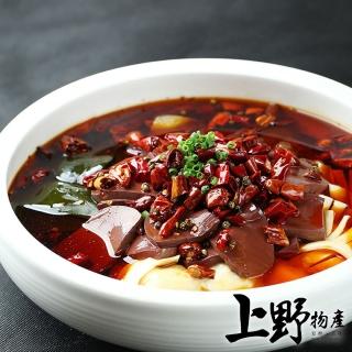 【上野物產】雞心椒麻辣鴨血豆腐 x6包(450g±10%/固形物重200g/包)