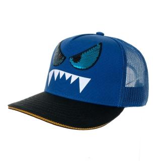 【SKECHERS】童棒球帽_怪獸航海藍(SKCH3303BLBK)