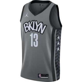 【NIKE 耐吉】Nike NBA Brooklyn Kevin Durant 20    男 球衣 籃網 厄文 深灰(CV9469-002)