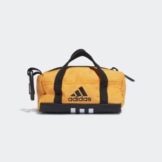 【adidas 愛迪達】運動包 健身包 大容量 斜背包 TINY DUFFEL 黃 HC7223