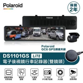 【Polaroid 寶麗萊】DS1101GS LiTE 全屏觸控式電子後視鏡 GPS版 行車記錄器(附贈32G記憶卡)