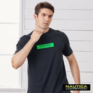 【NAUTICA】COMPETITION男裝立體LOGO短袖T恤(黑)