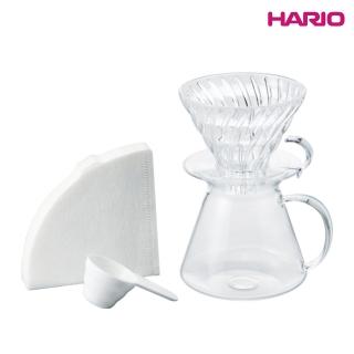 【HARIO】玻璃手沖咖啡套組(S-VGBK-02-T)