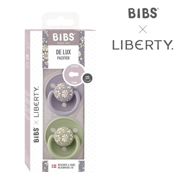 【BIBS】De Lux 矽膠安撫奶嘴 2入組(丹麥奶嘴 原裝進口公司貨)