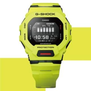【CASIO 卡西歐】G-SHOCK 藍牙 經典方型 運動系列 萊姆綠(GBD-200-9)