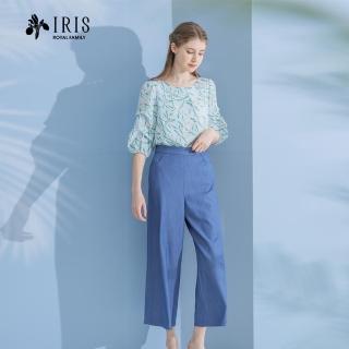 【IRIS 艾莉詩】百搭仿牛仔寬褲(22334)