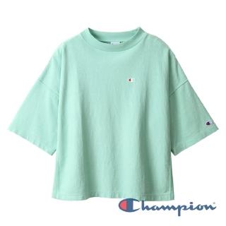 【Champion】Womens Logo寬鬆短Tee-綠色