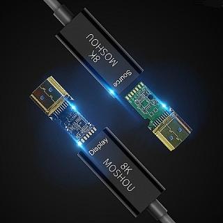 【魔獸 MOSHOU】8K 第五代旗艦光纖 HDMI線 2.1(1米)