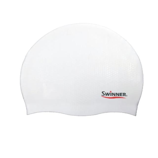 【SWINNER】S360全矽膠泳帽 內顆粒(游泳用品)