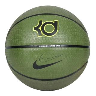 【NIKE 耐吉】PLAYGROUND 8P 2.0 DURANT 7號籃球-室外 軍綠黑螢黃(N100711220407)