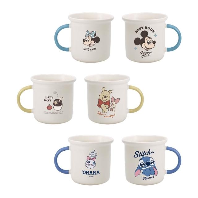【SENSE LAB . 好感製所】Disney迪士尼 光禾 彩釉陶瓷馬克杯440ml(4款一組/對杯/內1入隨機)