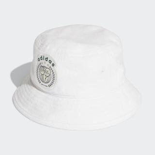 【adidas 愛迪達】帽子 漁夫帽 運動帽 遮陽帽 三葉草 BUCKET HAT 白  H62038