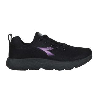 【DIADORA】女輕量專業慢跑鞋-路跑 運動 反光 黑深紫(DA31697)