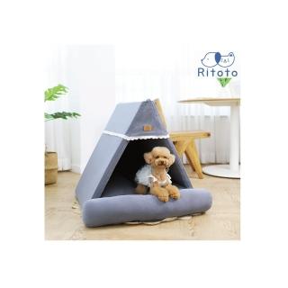 【韓國Ritoto】寵物睡窩-加大款 Dog house - charcoal gray 時尚炭灰(貓犬/狗屋/坐墊/室內/狗窩/寵物)