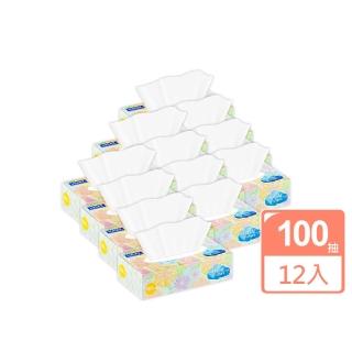 【Lucky Super Soft】超柔軟盒裝面紙100抽x12盒/箱(花色隨機出貨)