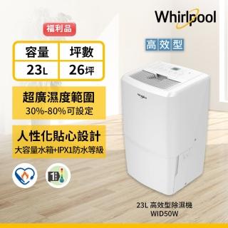 【Whirlpool 惠而浦】WID50W 23公升清新除濕機(福利品)