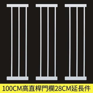 【PETDOS 派多斯】C款高度100CM安全門欄延伸片-28CM(延伸加長 免打孔 免鑽牆 快速安裝)