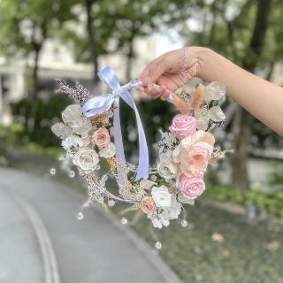 【Flower Plus】櫻花粉  壓克力新娘捧花(永生花)