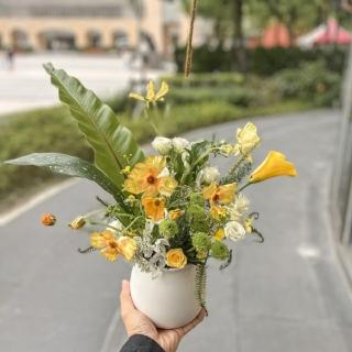 【Flower Plus】-雙北限定- 金光燦爛 DIY材料包 鮮花宅配(鮮花)