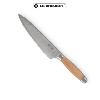 【Le Creuset】大馬士革鋼主廚刀 20cm(橄欖木柄)