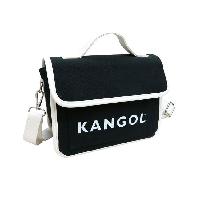 【KANGOL】英國袋鼠 側背包 帆布 掀蓋斜背包 硬挺 手提包 62251711 得意時袋