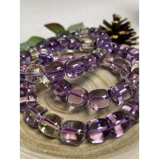 【Cocozy世界水晶原礦】紫黃晶桶珠 10mm(淨體精品)