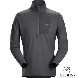 【Arcteryx 始祖鳥】男 Rho LT 刷毛內層套頭衫(電磁灰)
