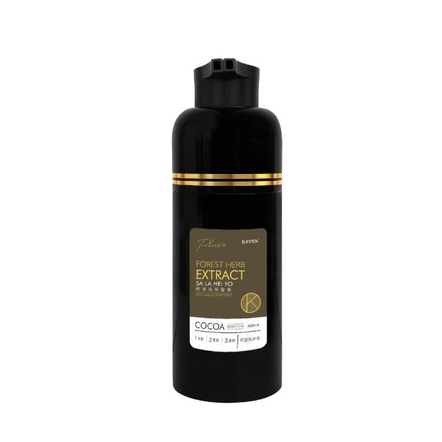【KAFEN 卡氛】2入組 何首烏染髮膏Plus 400ml(曜石黑/咖啡棕/可可棕) 蓋白髮 快速染髮