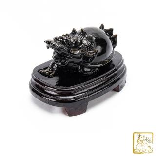 【吉祥水晶】金沙黑曜石龍龜 818g(納財守財)
