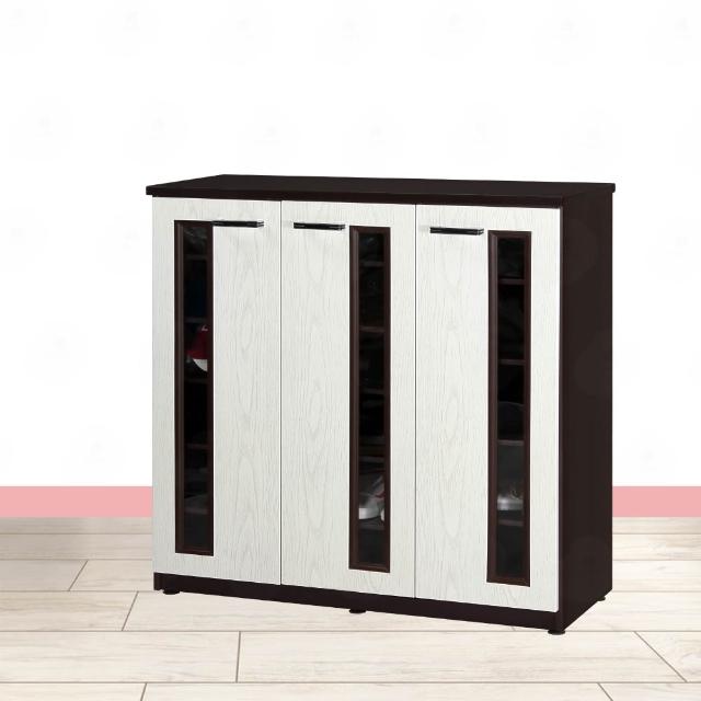 【·Fly· 飛迅家俱】4尺3門緩衝壓克力塑鋼鞋櫃(可水洗)