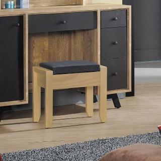 【obis】天閣工業風化妝椅（可置物）