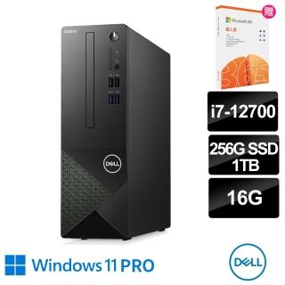 【DELL送微軟M365+1TB雲端硬碟】Vostro Small Form Factor 3710 桌上型電腦(i7-12700/16G/1TB+256G/W11P)