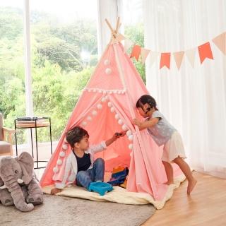 【KIDMORY】印地安遊戲帳篷-粉紅色(兒童帳篷 遊戲屋 印地安帳 兒童遊戲帳篷KM-562)