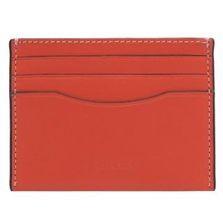【COACH】簡約經典LOGO烙印信用卡名片夾隨身卡(紅)