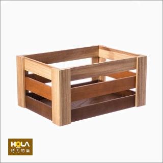 【HOLA】Kiri漸層木條收納盒L