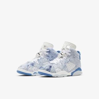 【NIKE 耐吉】籃球鞋 JORDAN 6 RETRO 男鞋 女鞋 中童 白藍(DX6176100)