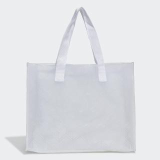 【adidas 愛迪達】手提包 側背包 三葉草 SHOPPER 白 GN3037