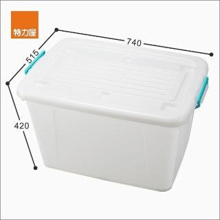【特力屋】組BQ-2300 耐衝擊滑輪整理箱110L--4入