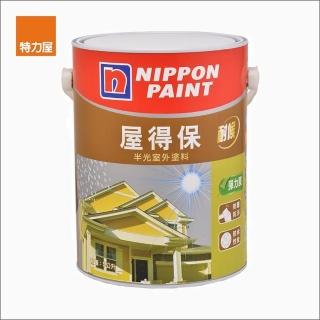 【特力屋】立邦屋得保半光外牆漆 城堡灰 -5L