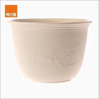 【特力屋】富貴花盆 8吋 米白色