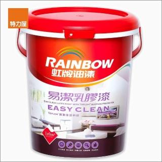 【特力屋】組彩虹屋易潔乳膠漆 白色 10L-2入