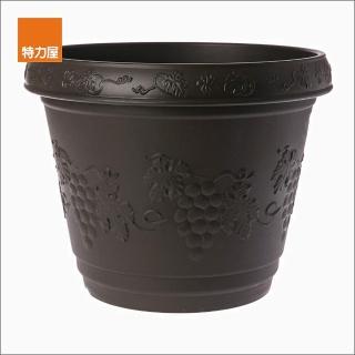 【特力屋】葡桔花盆 1尺2 咖啡色