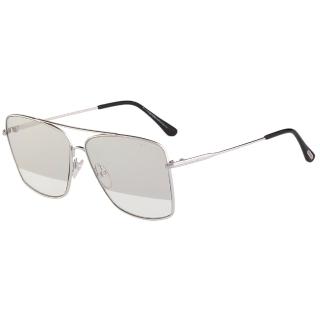 【TOM FORD】雙色鏡片 太陽眼鏡 TF651(銀色)