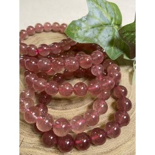 【Cocozy世界水晶原礦】金草莓手鍊 手圍18  10mm+(招桃花 增加愛情運必備)